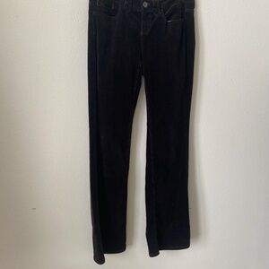 TOMMY HILFIGER WOMENS 100% COTTON CORDUROY PANTS SZ 8 BROWN BOOT CUT